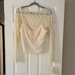 Rewind Cream Lace Top